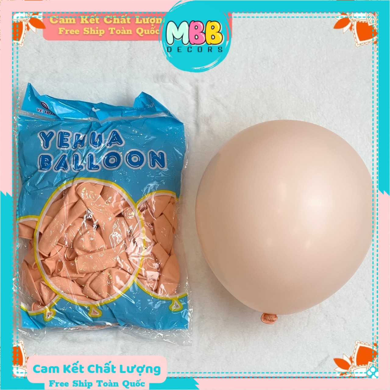 Set 10 bóng pastel 10 inch nhiều màu sắc lựa chọn