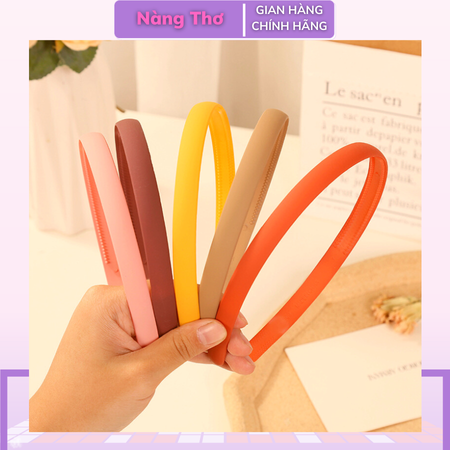 Cài Tóc Nhựa Bản To 1,2cm Cho Nữ