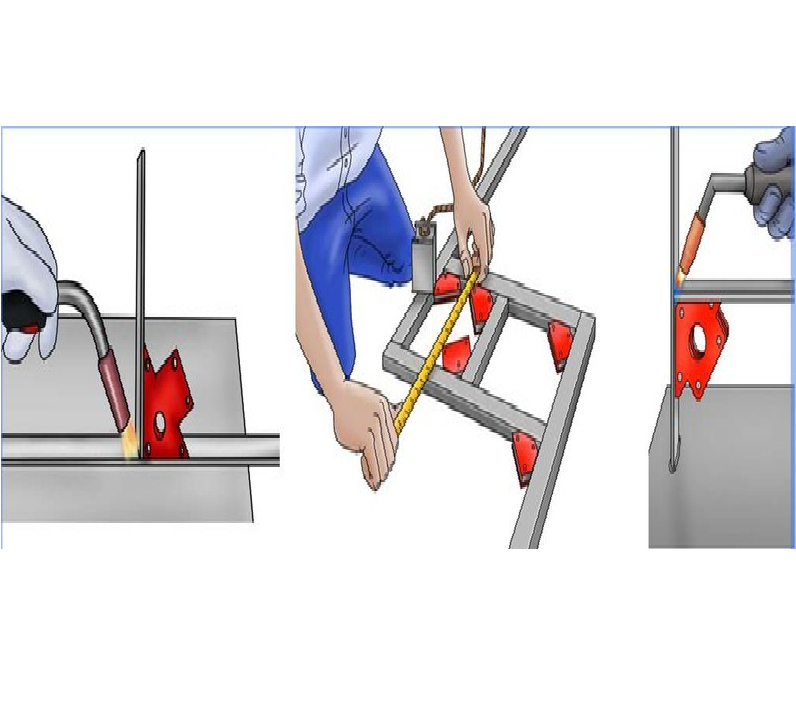 Nam châm ke góc có lỗ lực hút 12kg,nam châm thợ hàn