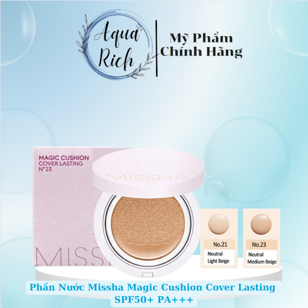 Phấn nước Missha Magic Cushion Hồng mẫu mới ( tone 21- 23)