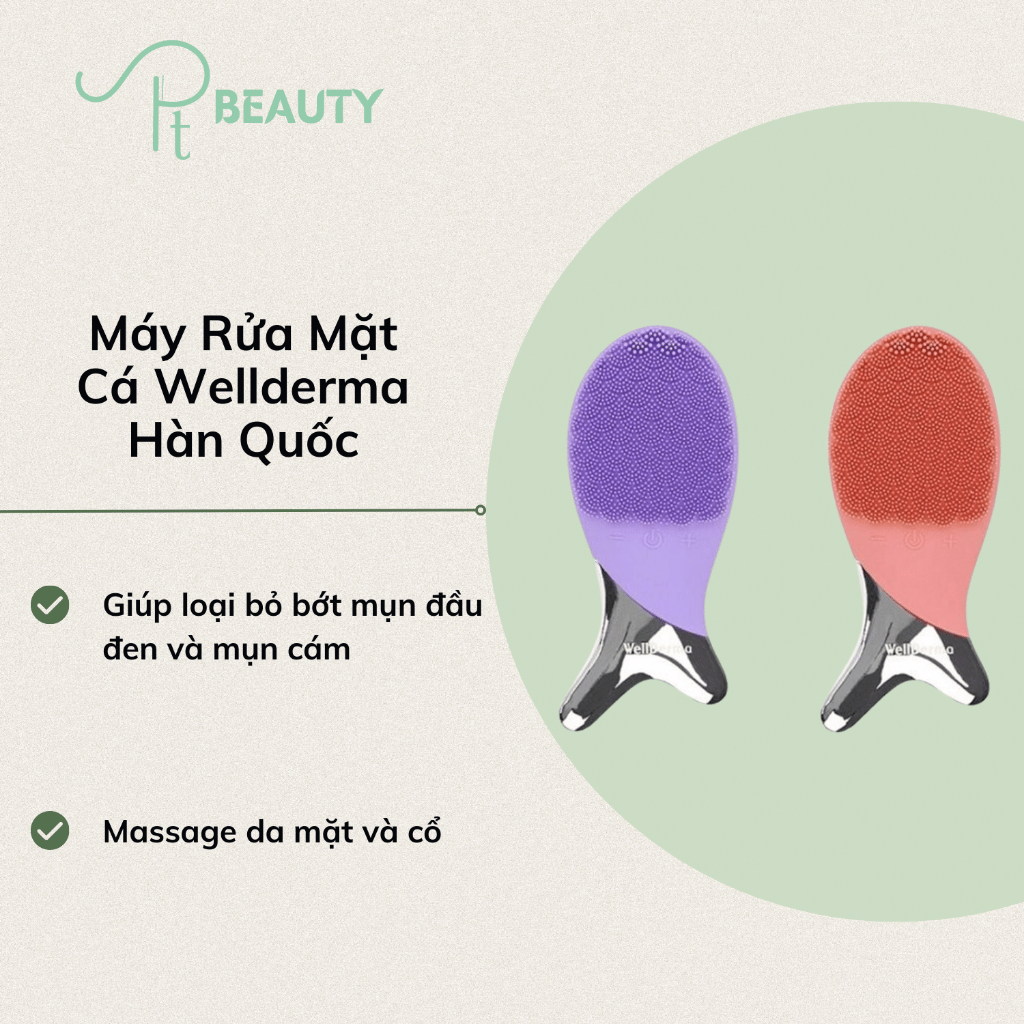 Máy Rửa Mặt Cá Wellderma Hàn Quốc PHIÊN BẢN MỚI