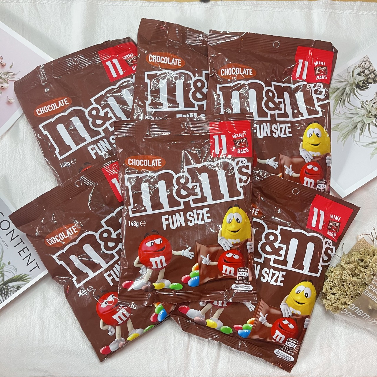 (Siêu Hot) Kẹo M&M's gói 11 bịch nhỏ nhập Úc