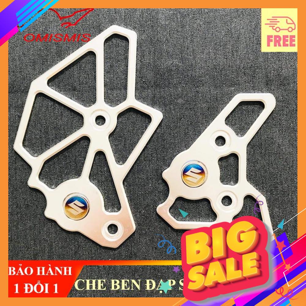[SATRIA, RAIDER] Bộ che ben đạp, che ben dầu, che ben đạp cho satria, che ben đạp cho raider hàng xịn có tặng kèm 2 logo suzuki ( MÀU BẠC)