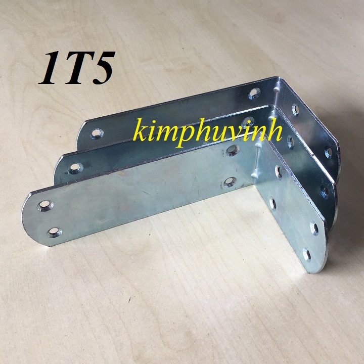 2 CÁI - BÁT GÓC VUÔNG -  KE GÓC VUÔNG 8.5x14.5CM - 8 Lỗ  (BẢN 4.5CM)