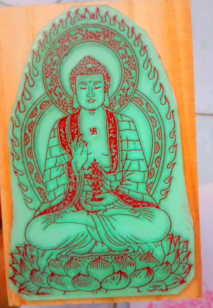 Con dấu phật dược sư 65 x 10cm