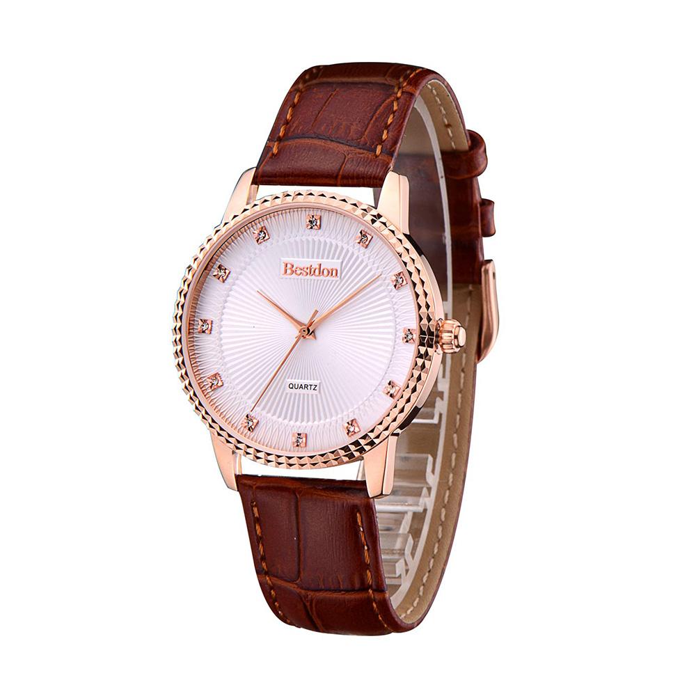 Đồng hồ nam dây da Bestdon BD9970G (Nâu)