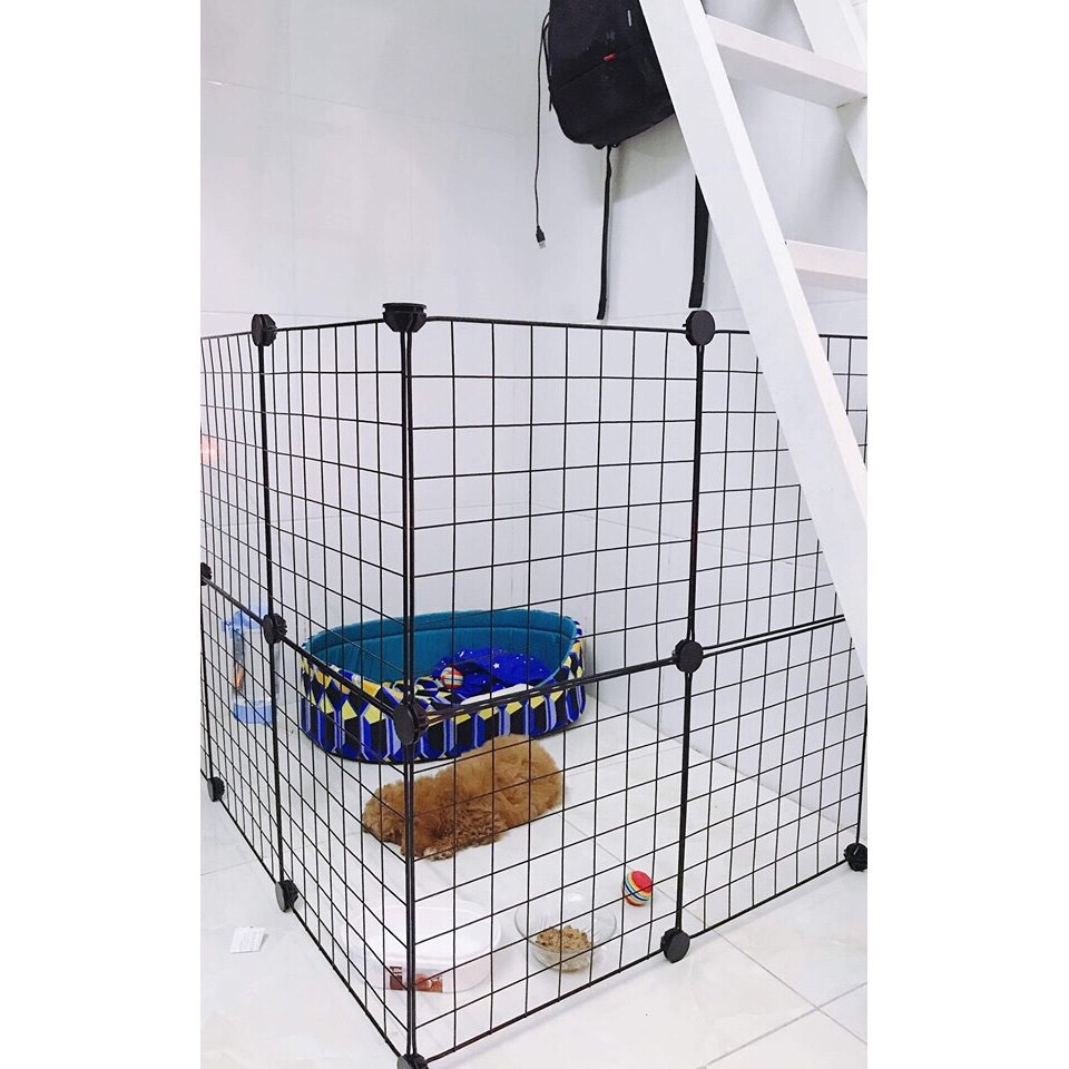 Combo Chuồng Quây Thú Cưng lưới sắt lắp ghép đa năng
