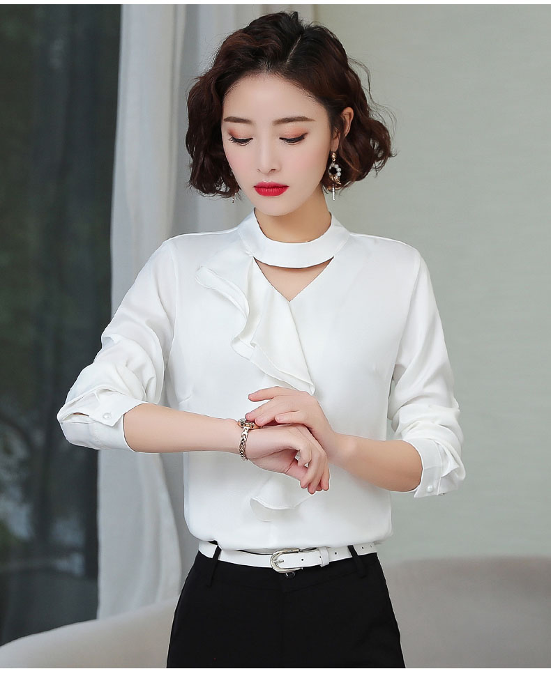 ÁO SƠ MI CỔ BÈO GIỌT NƯỚC NGOCTRANSHOP - NT3322