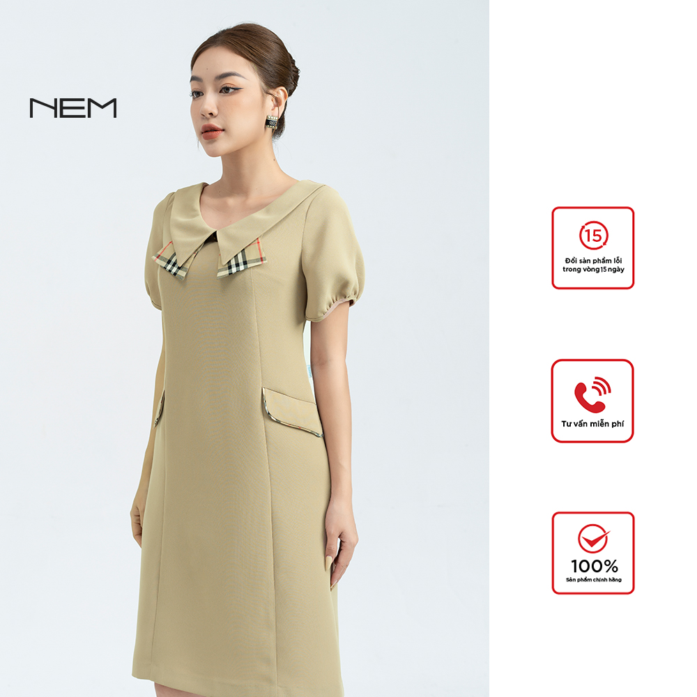 Đầm họa tiết dáng chữ A chất liệu cao cấp NEM FASHION D04572 - Đầm, váy nữ  | ThờiTrangNữ.vn