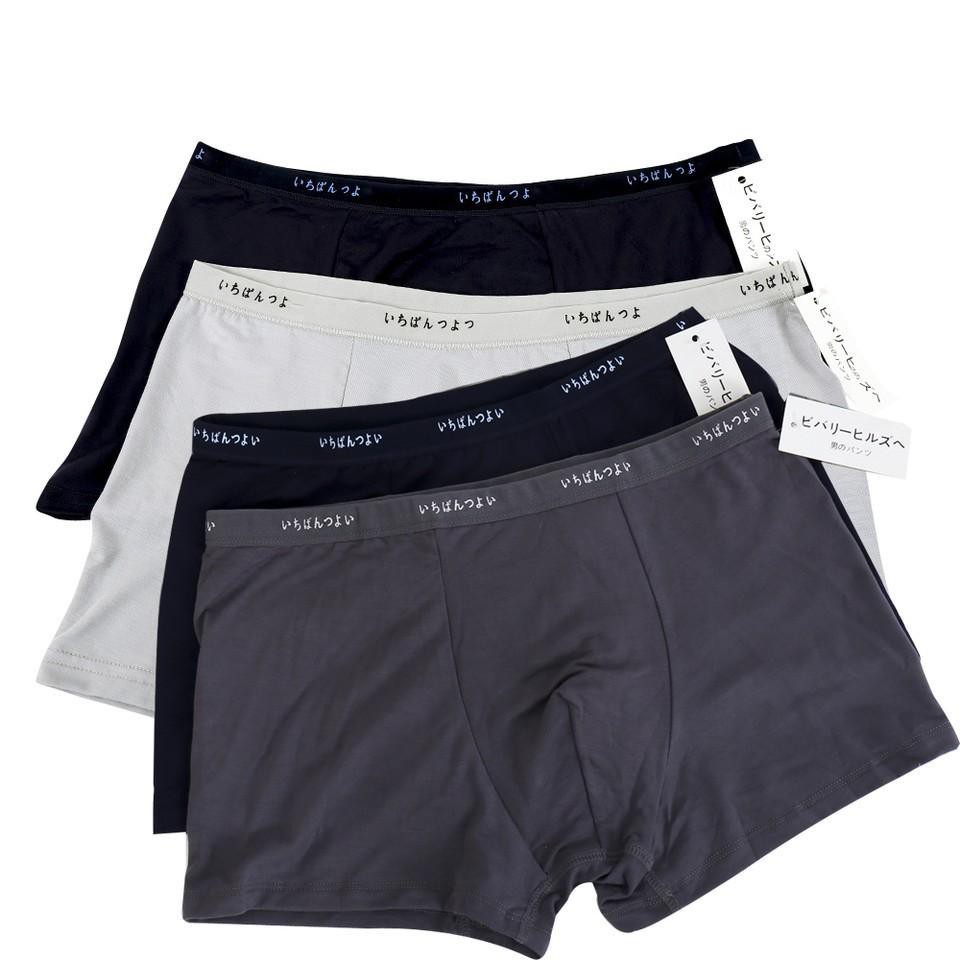 Combo of 2 Men's Cotton Silk Boxer Briefs – Soft, Smooth, Breathable, Stretchy