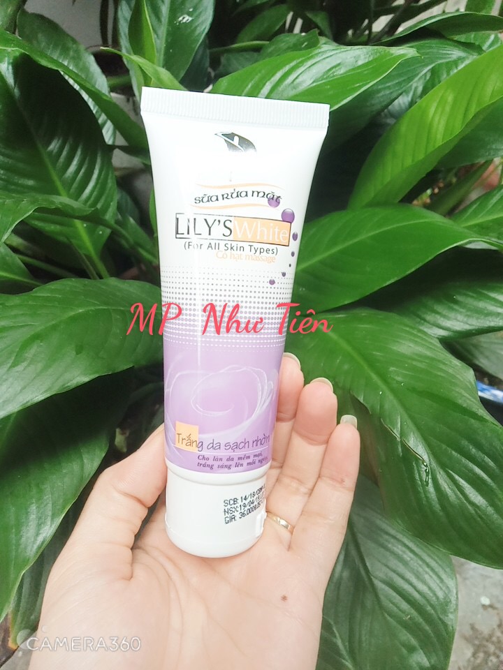 [HCM]Sữa rửa mặt lily’s white cleanser trắng da sạch nhờn