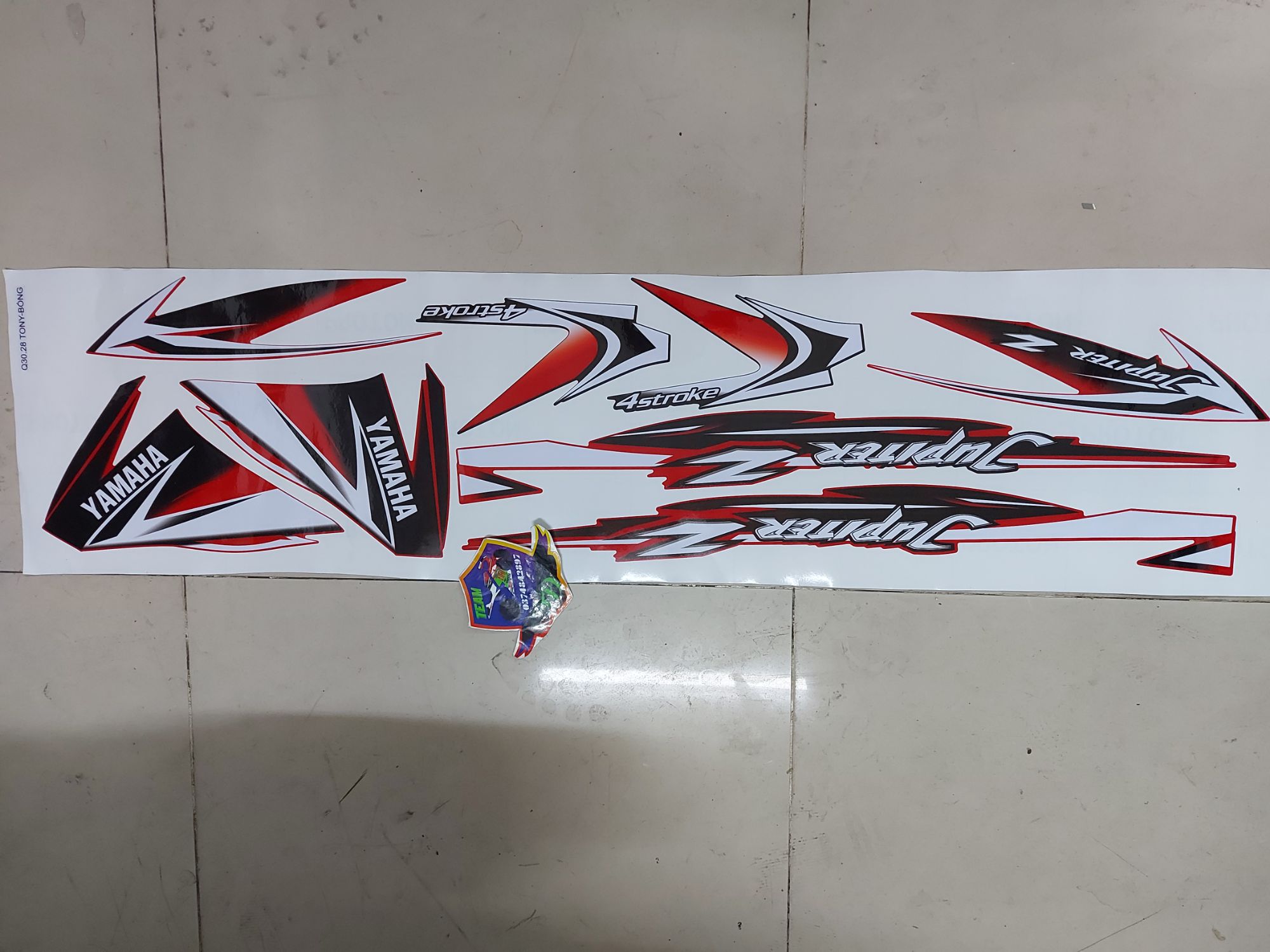 Tem xe jupiter, tem rời cao cấp dán các  đời xe z,v,r,mx