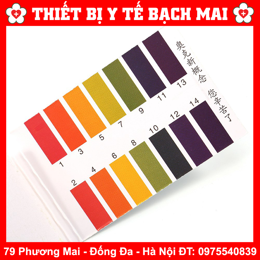 Giấy Quỳ Tím Thử Độ PH Gói 80 Miếng