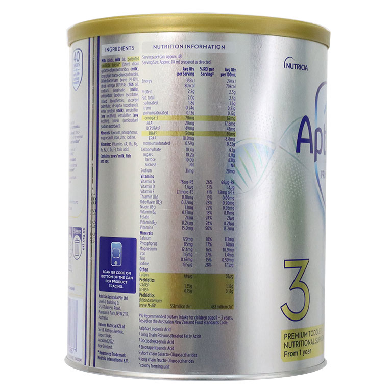 Aptamil Bạc Úc Số 3 900g