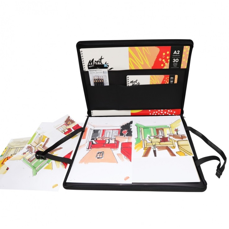 PORTFOLIO ĐỰNG TRANH MONT MARTE KHỔ A3/A2