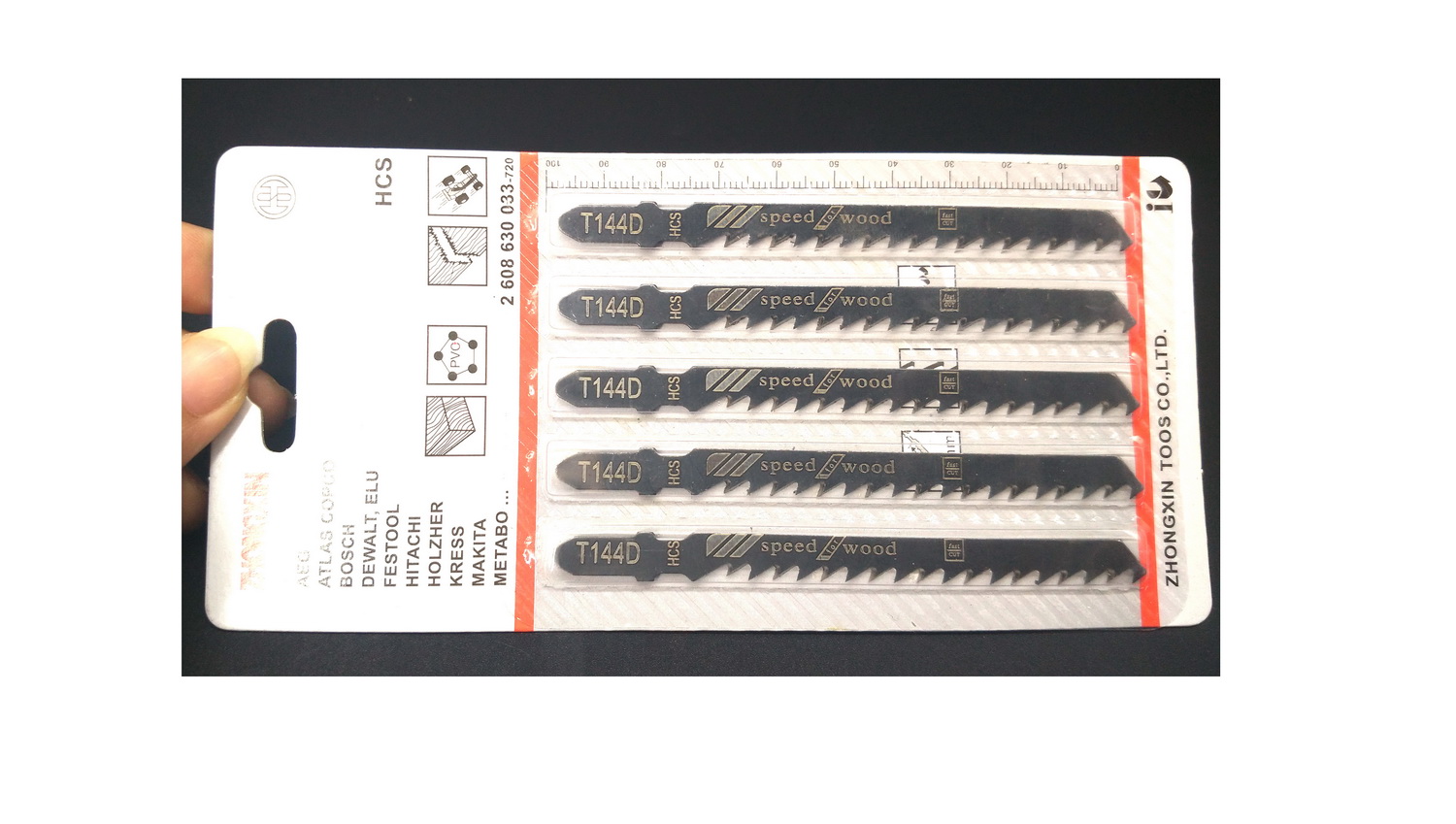 BỘ 5 LƯỠI CƯA LỌNG GỖ T144D