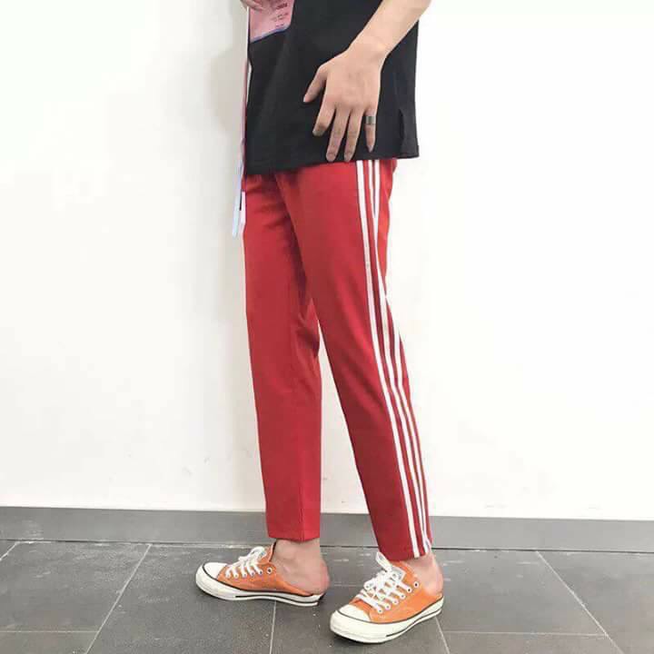 [HCM] (M L XL, 40-70kg Quần 3 Sọc dọc unisex nam/nữ). Có ảnh thật. Quần 3 line unisex nam/nữ
