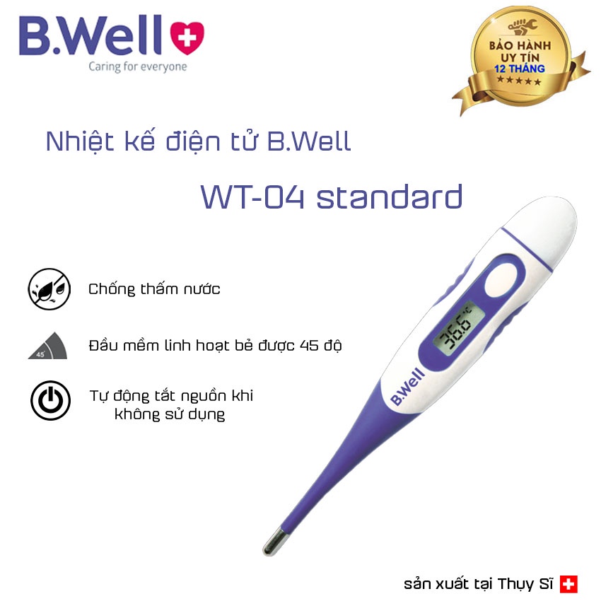 Nhiệt kế điện tử B.Well Swiss WT-04 standard