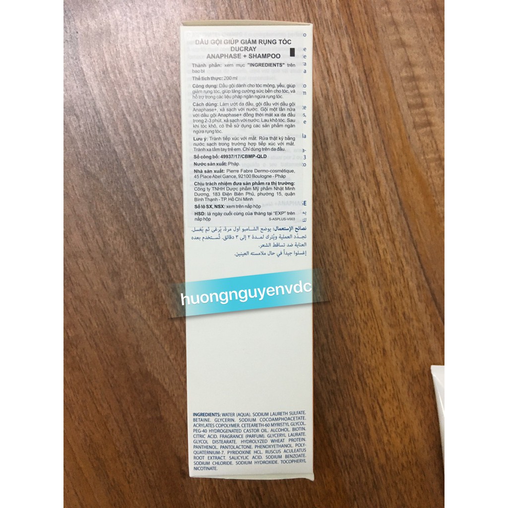 DẦU GỘI RỤNG TÓC DUCRAY ANAPHASE+ (200ml)