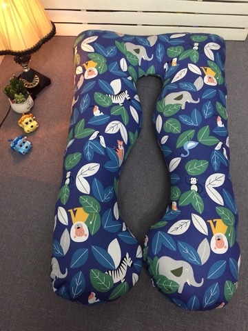 Gối Ôm Chữ U Cao Cấp Cho Bà Bầu Ngủ Ngon,Đỡ Chuột Rút, Tê Chân - Cotton cao cấp Hàn Quốc, Gòn Bi 3D - Đủ Màu  (LOẠI TO DÀI 1.4M)