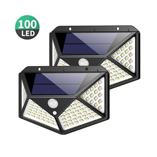 Đèn LED Solar 100 LED cảm biến