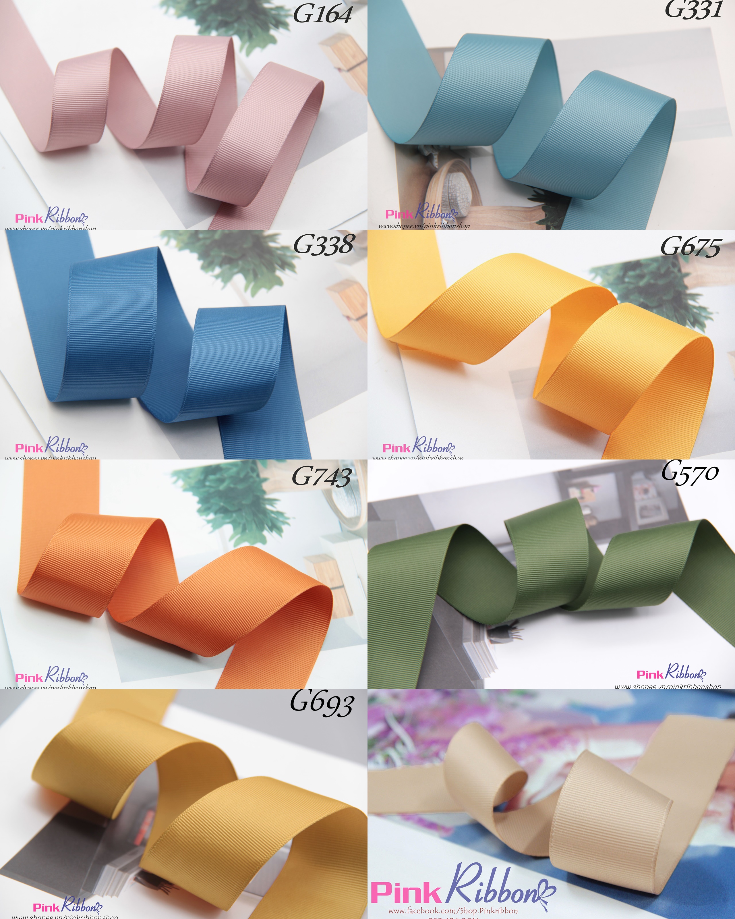 Ruy băng gân link 8/8 - cuộn 5m