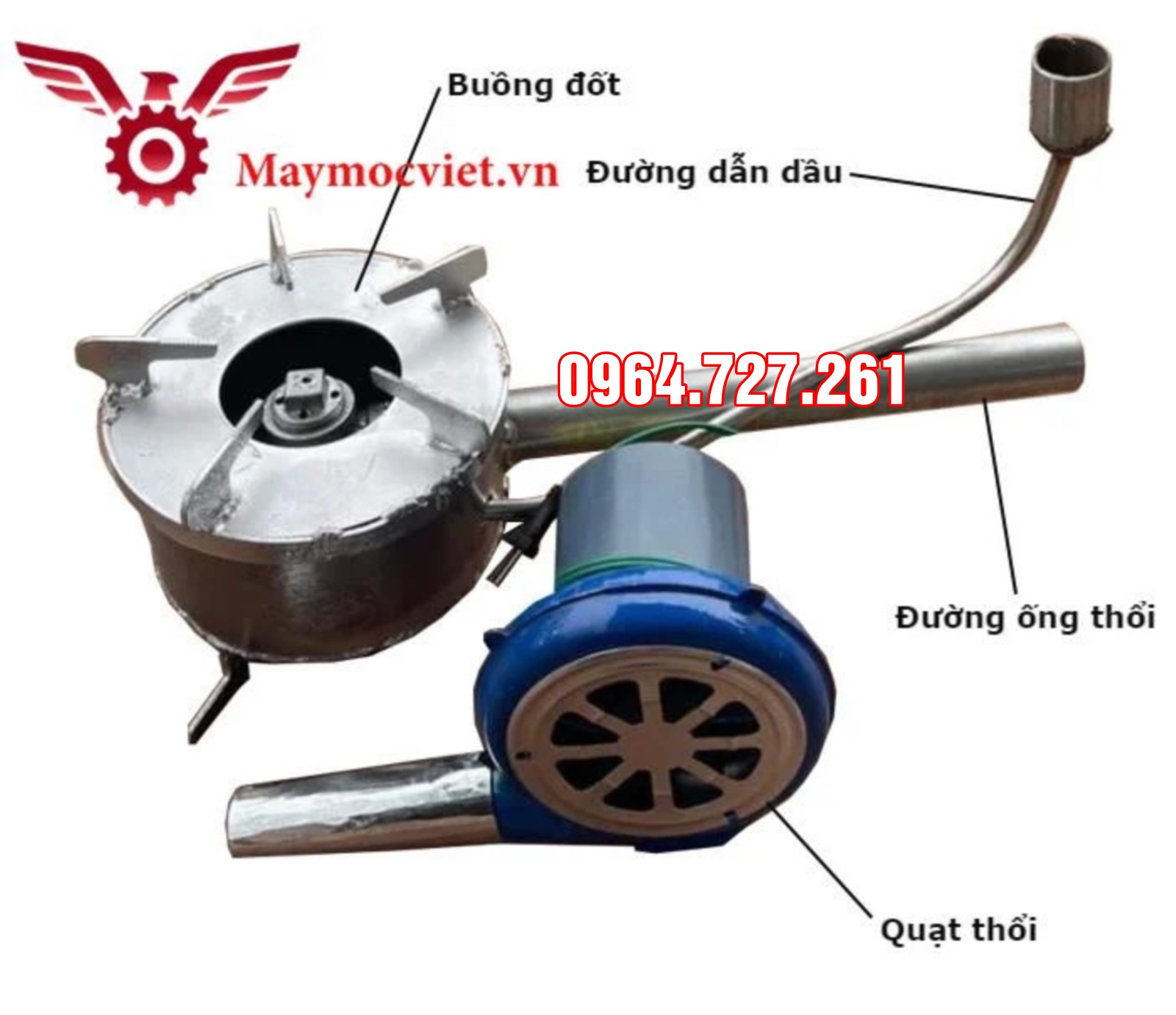 Bếp đốt dầu thải, bếp đốt nhiên liệu thừa VMB25