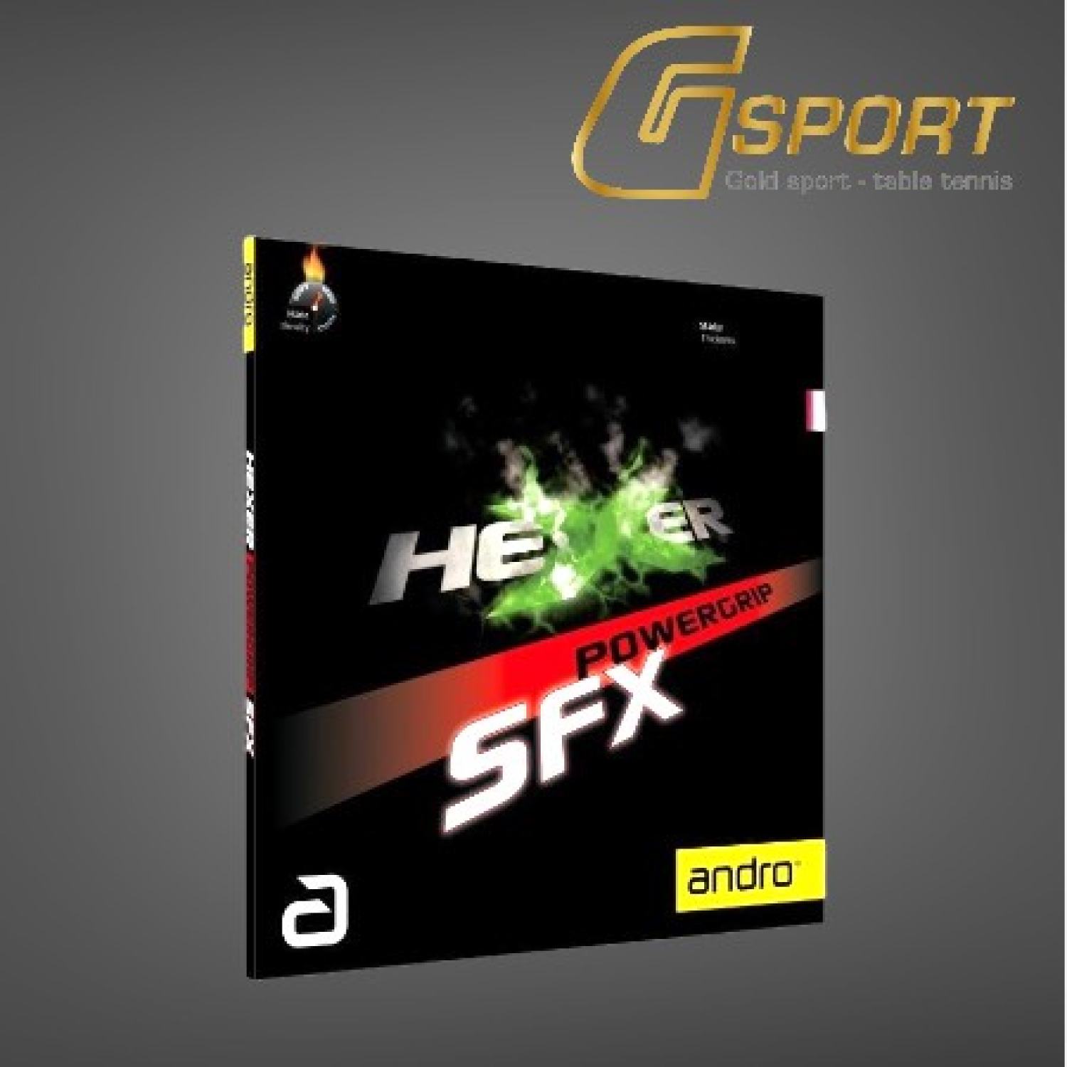 Mặt vợt bóng bàn Andro Hexer Power Grip SFX