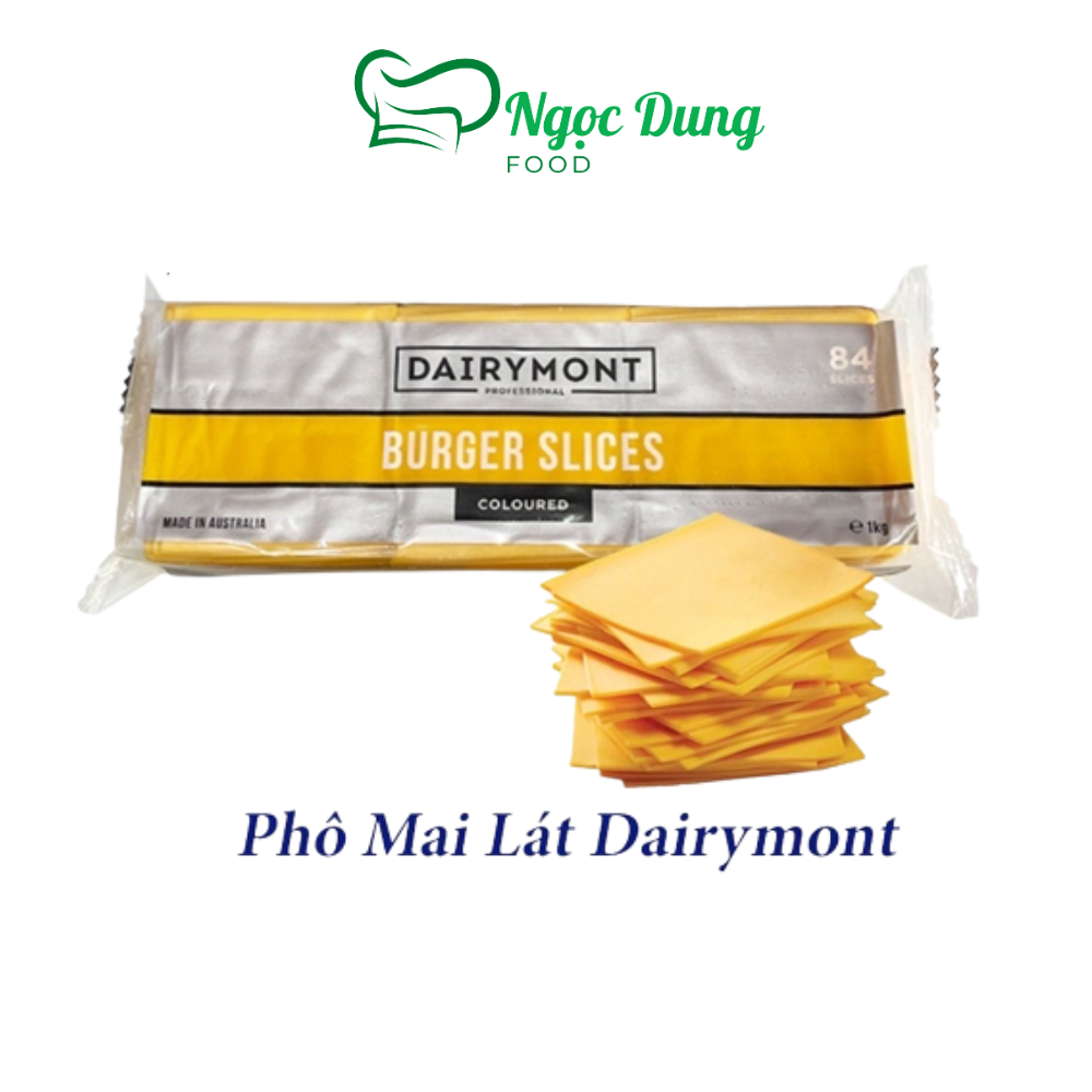 Phô Mai Lát Cheddar Dairymont Gói Chiết 60g Dễ Sử Dụng (khoảng 5 lát)