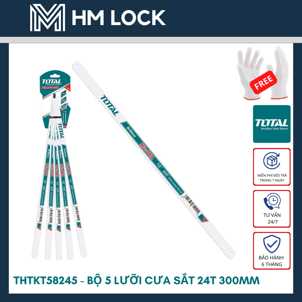 Khung cưa sắt 12 inch total - hàng chính hãng - tht541036 - hm lock