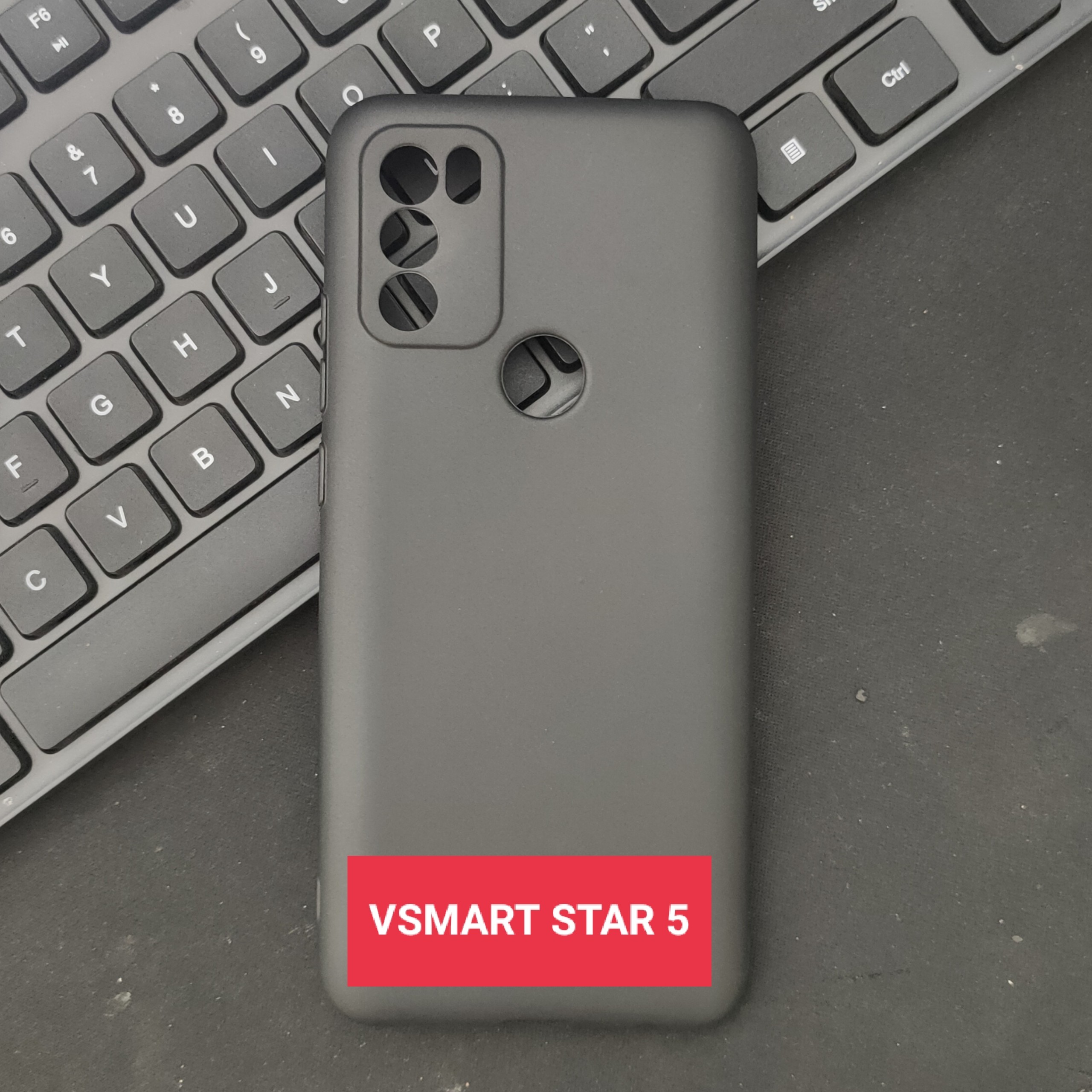 Ốp Lưng TPU VSMART STAR 5 - Đen Nhám