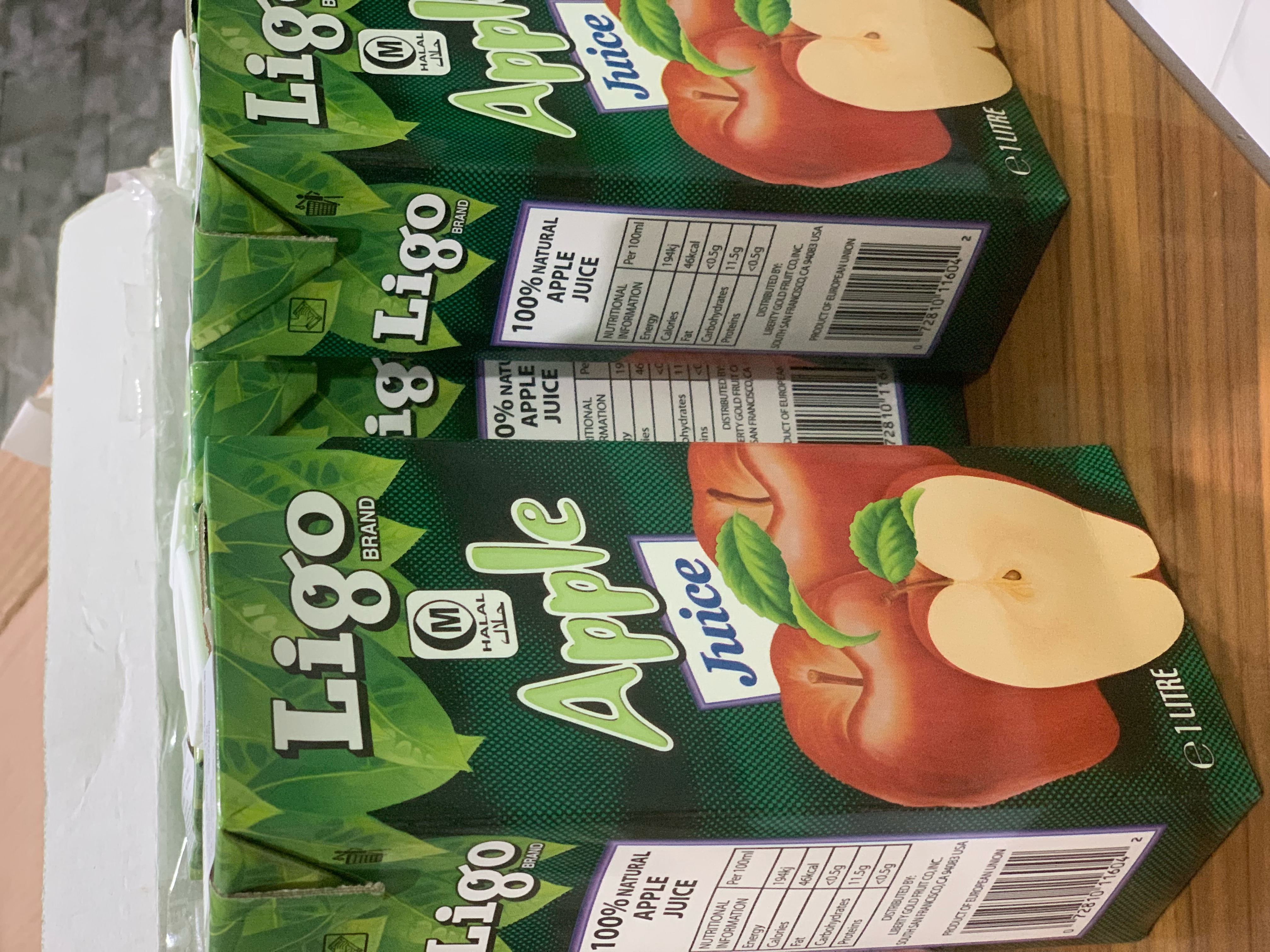 Nước Ép Táo 100% Nguyên Chất Ligo 1Lít
