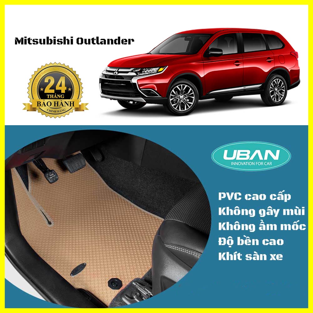 Thảm lót sàn ô tô UBAN cho xe Mitsubishi Outlander - Nhập khẩu Thái Lan