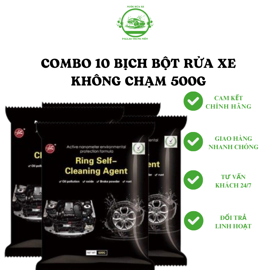 Bột rửa xe không chạm.