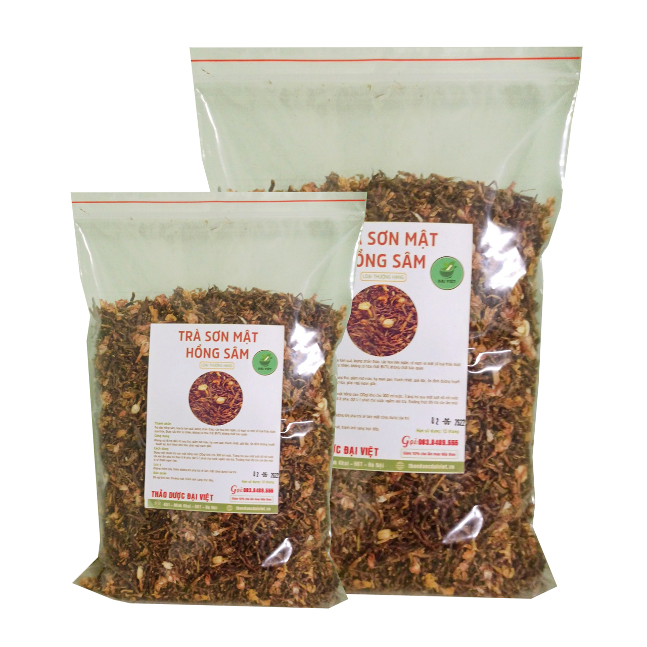 1kg Trà sơn mật hồng sâm DV100