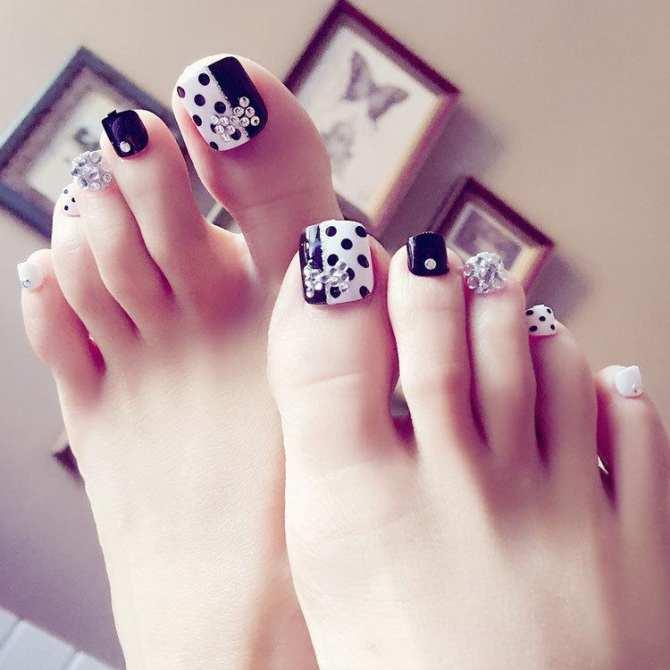 Bộ 24 Móng chân giả ,nail giả , móng giả C3(Tặng kèm keo dán móng)