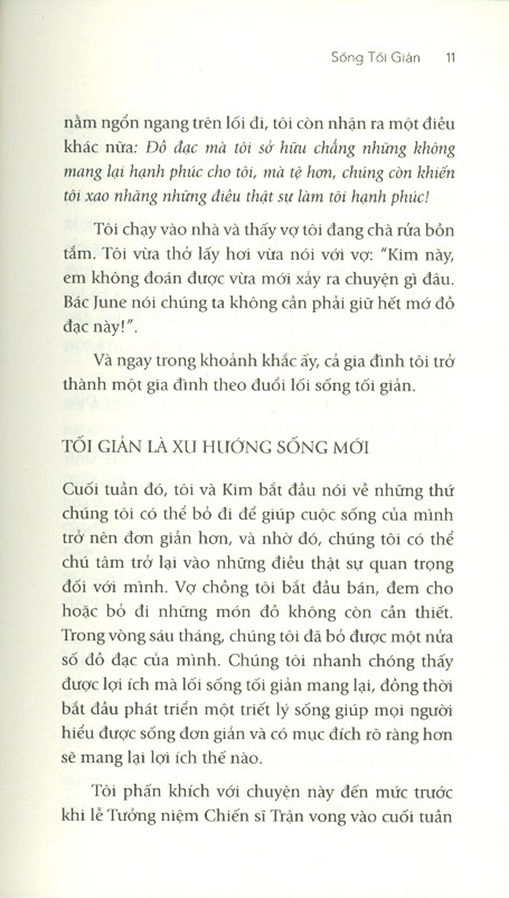 Sống Tối Giản
