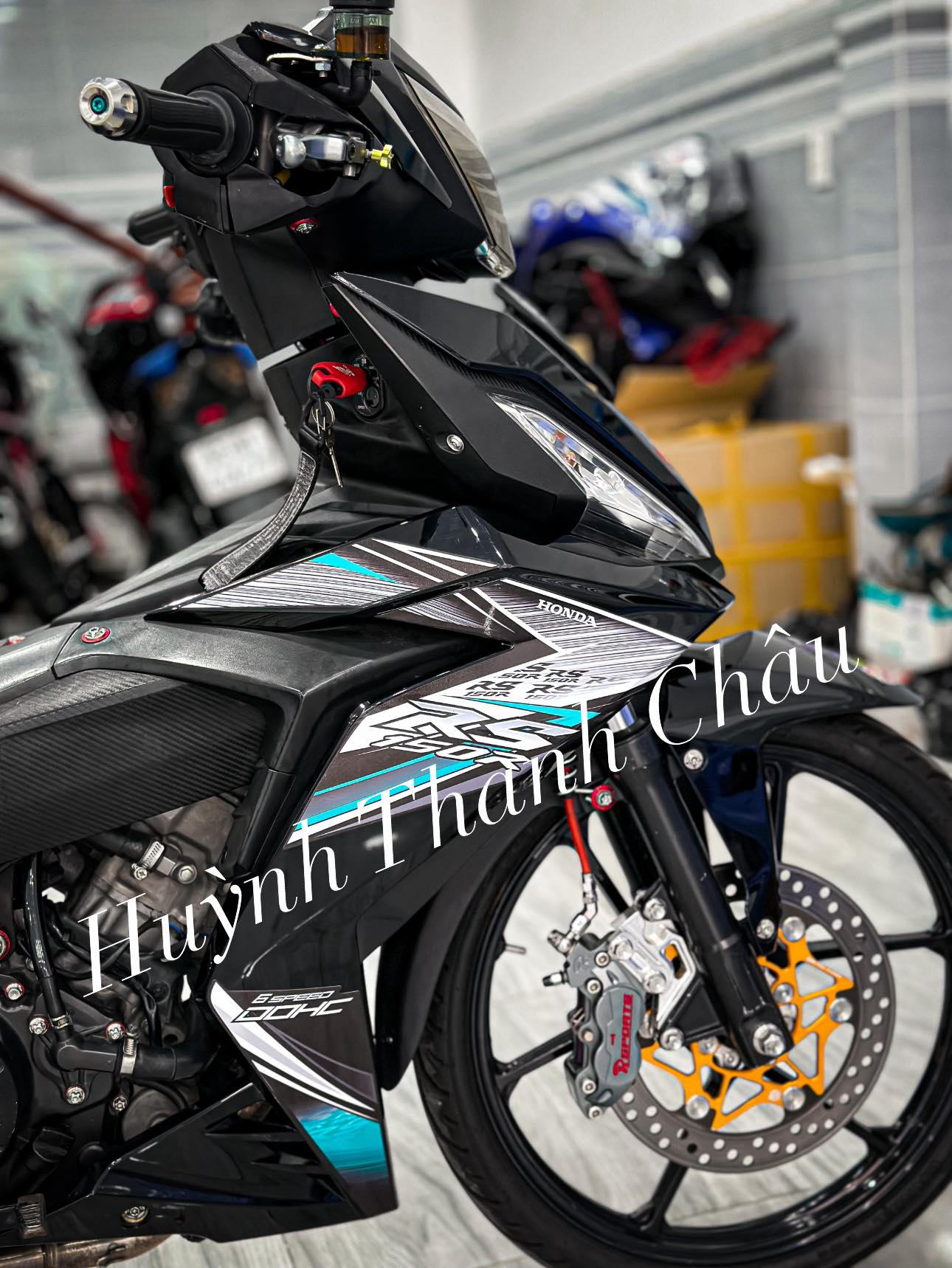 Tem rời winner v1 - mẫu rs150r xanh ngọc nổi bật - chuẩn from cực đẹp