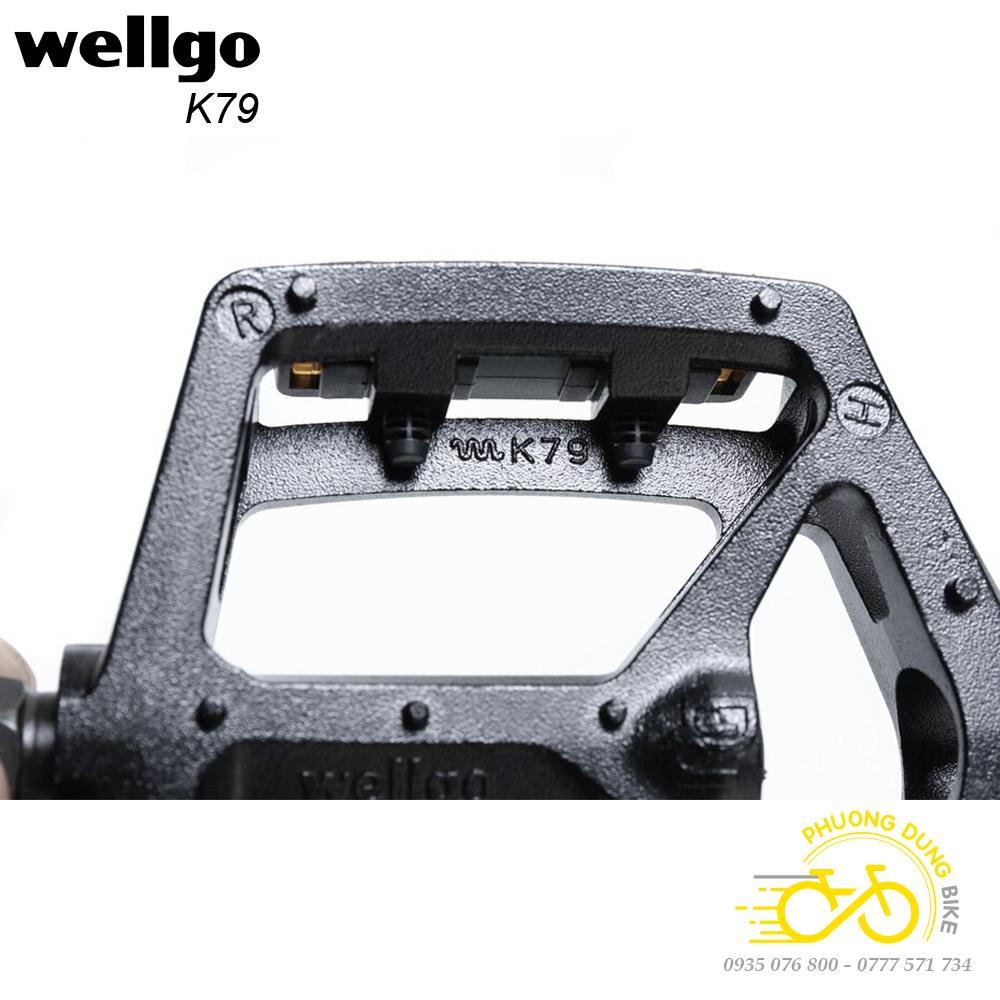 Pedan bàn đạp xe đạp WELLGO K79 VB249 (có thể gắn Strap)