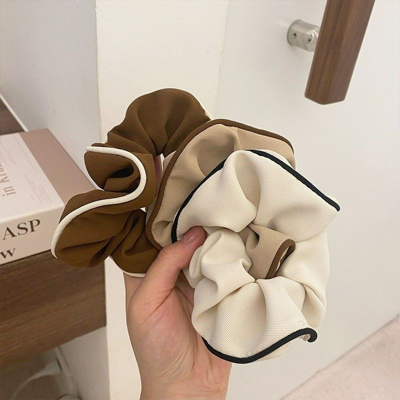 Dây cột tóc vải co giãn phong cách Pháp cổ điển