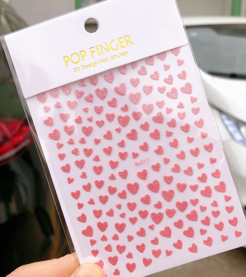 STICKER TIM 5D DẬP NỔI DÁN MÓNG