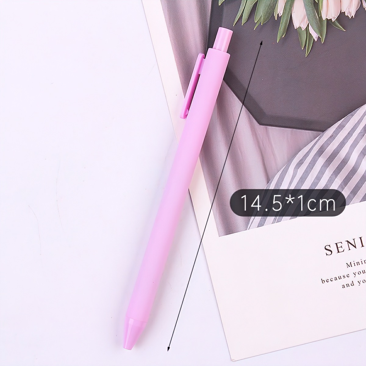 Cute optional macaron color ballpoint pen with 0.5mm black ink ball-point pen