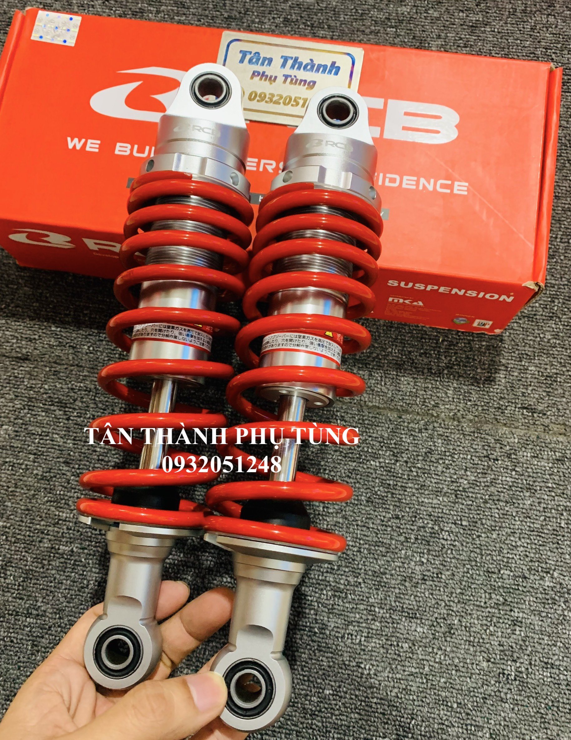Phuộc RCB Seri C gắn Sirius chính hãng