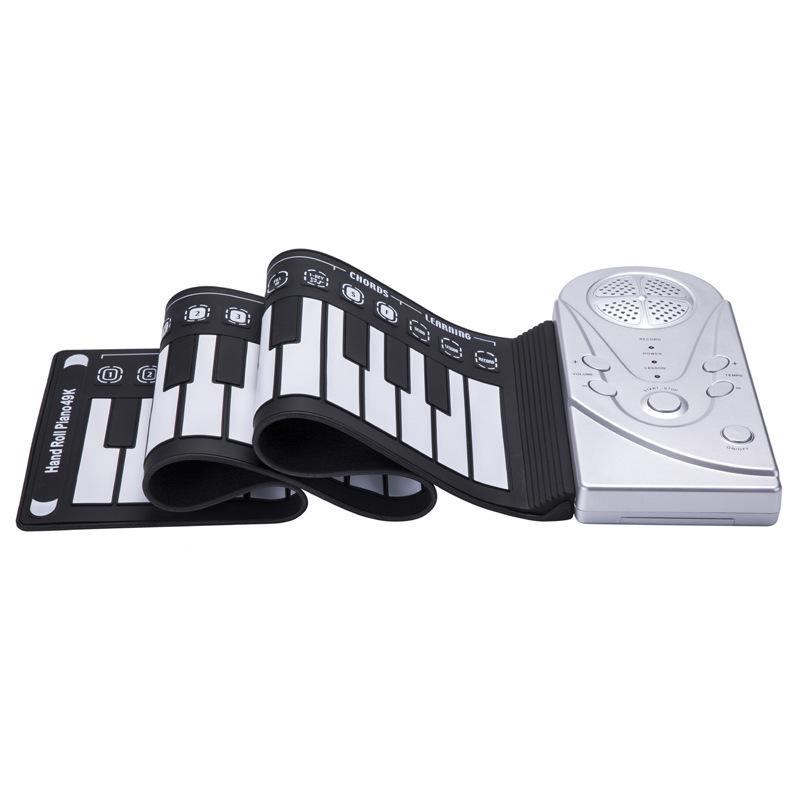 [HCM]Đàn Piano Konix 49 phím cuộn mềm dẻo Flexible MD88P (Không loa cần kết nối máy tính - Có Pedal cáp kết nối USB - Roll Up Midi Keyboard Controller)