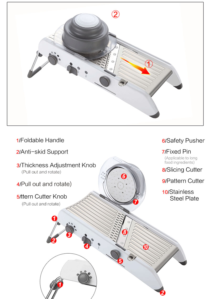 Máy cắt miếng Mandoline đa chức năng thông minh