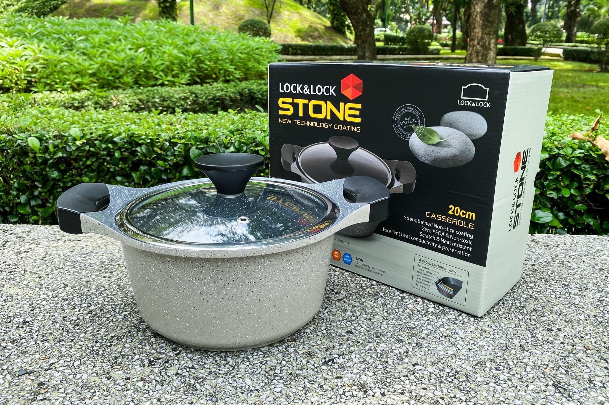 Nồi Đá Stone Cao Cấp 7 Lớp LocknLock 20cm LCA6203D (hàng chính hãng)