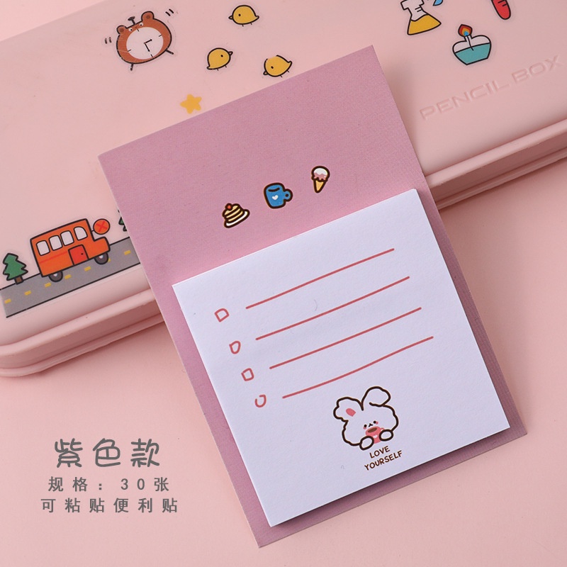 Xấp 30 Tờ Giấy Ghi Chú Hình Động Vật Hoạt Hình Xinh Xắn ST270