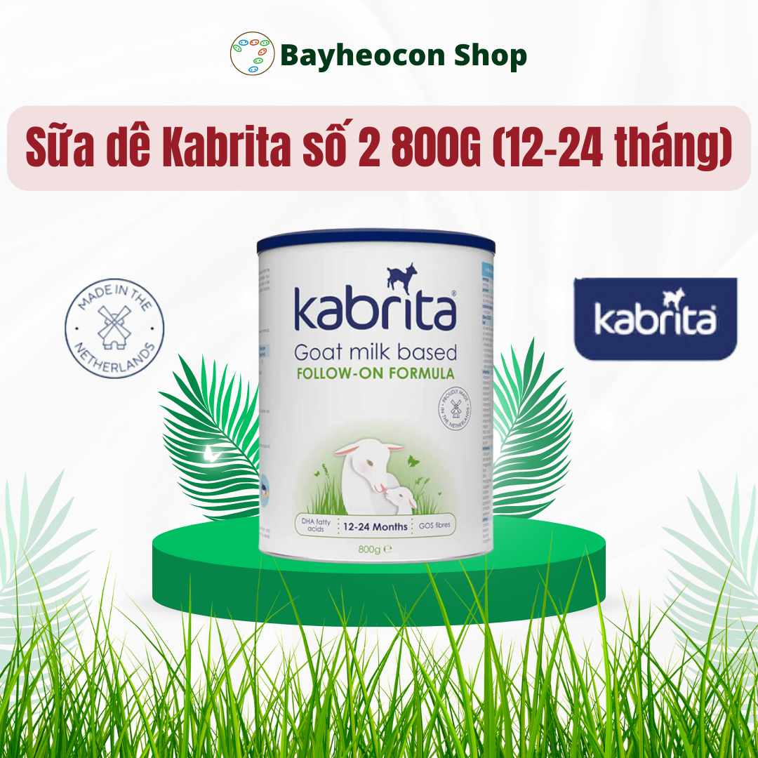 [Date 2025] Sữa dê Kabrita Số 2 800g (1-2 tuổi)