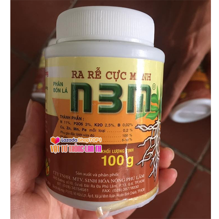 Phân bón kích ra rễ cực mạnh N3M - lọ 100g