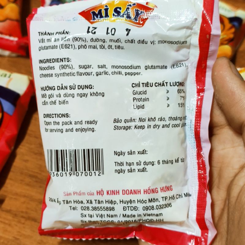 [Combo 10 gói] Mì tôm trẻ em Miu Miu gói 20g